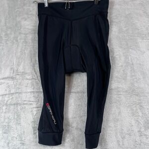 Womens Garneau Padded Cycling Knickers Shirts M Black 3/4 Tights Chamois Logo